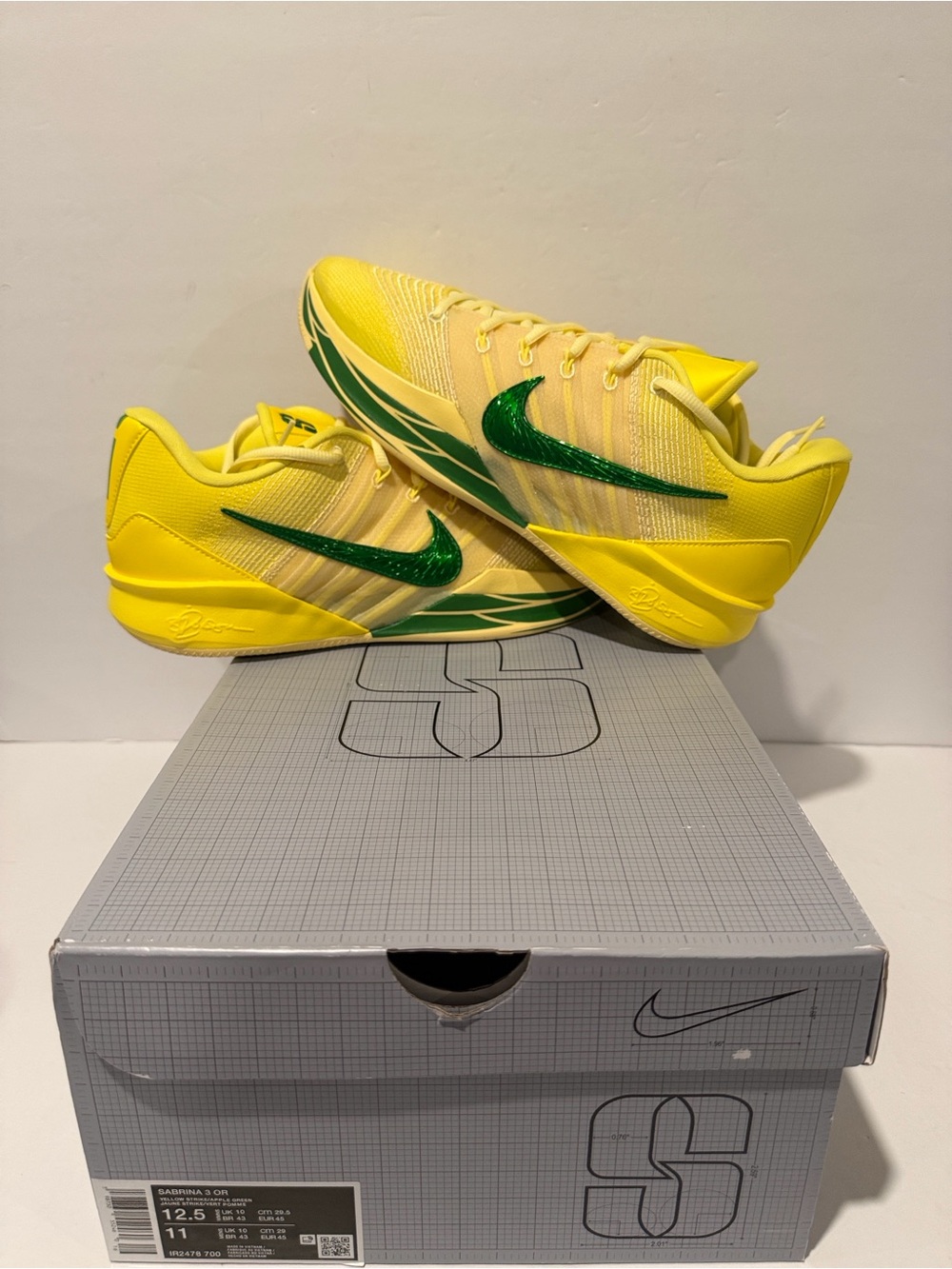 Nike Sabrina 3 'Oregon' Sz: 12.5W (IR2478-700)